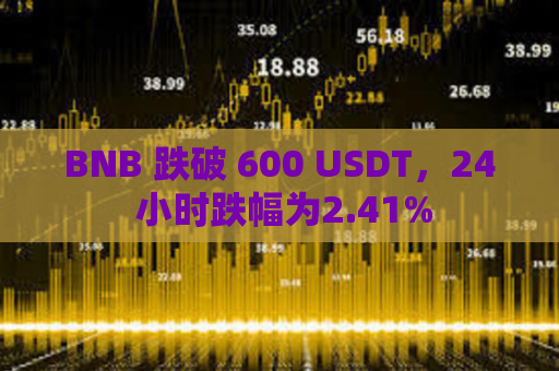 BNB 跌破 600 USDT，24 小时跌幅为2.41%